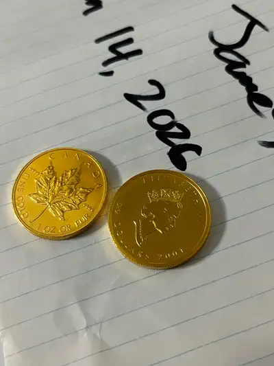 Looking to start reducing my gold collection. Looking to sell the world famous Maple Leaf Gold Coins...