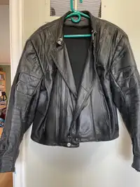 Men’s Bristol Motorcycle Jacket, Black, size 46