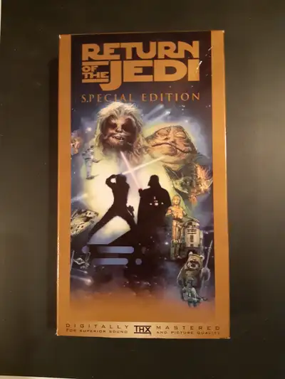 Special edition VHS tape of the final episode of the Original Star Wars trilogy. Includes original b...