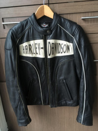 Manteau de cuir Harley Davidson large