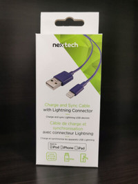 Violet/Purple Apple iPhone, iPad, iPod Lightning to USB Cable