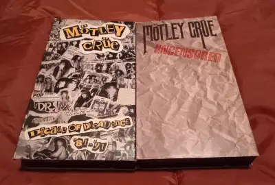 2 rare Motley Crue VHS tape very rare.30 bucks firm.