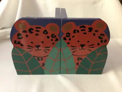2 appui livres TIGRE bibliothèque d’enfants, View more