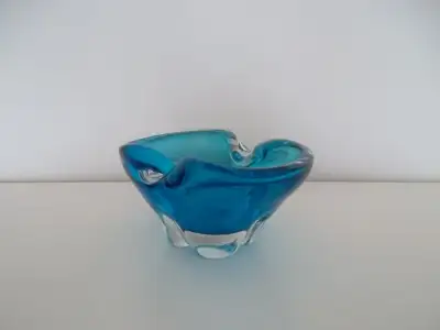 CHALET VERRE SOUFFLE PLAT A BONBONS CANDY DISH ART GLASS, View more