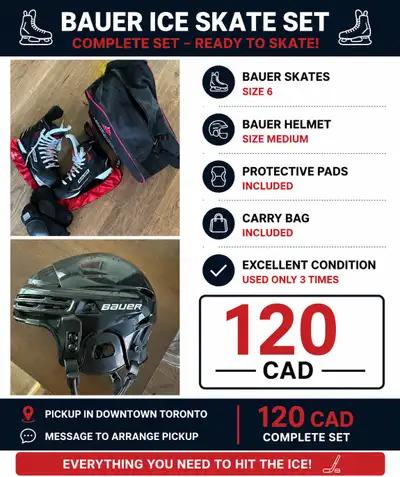 Bauer Ice Skate Set, View more