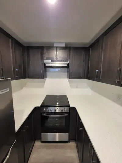 Modern one Bedroom Legal Suite basement in Carrington NW Calgary, with Private side entrance, full k...