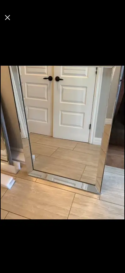 Medium Beveled Wall Mirror – Modern & Elegant!, View more