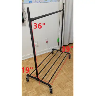 Sold as Clothing Rack, Heavy Duty Clothing on Wheels for Hanging, View more
