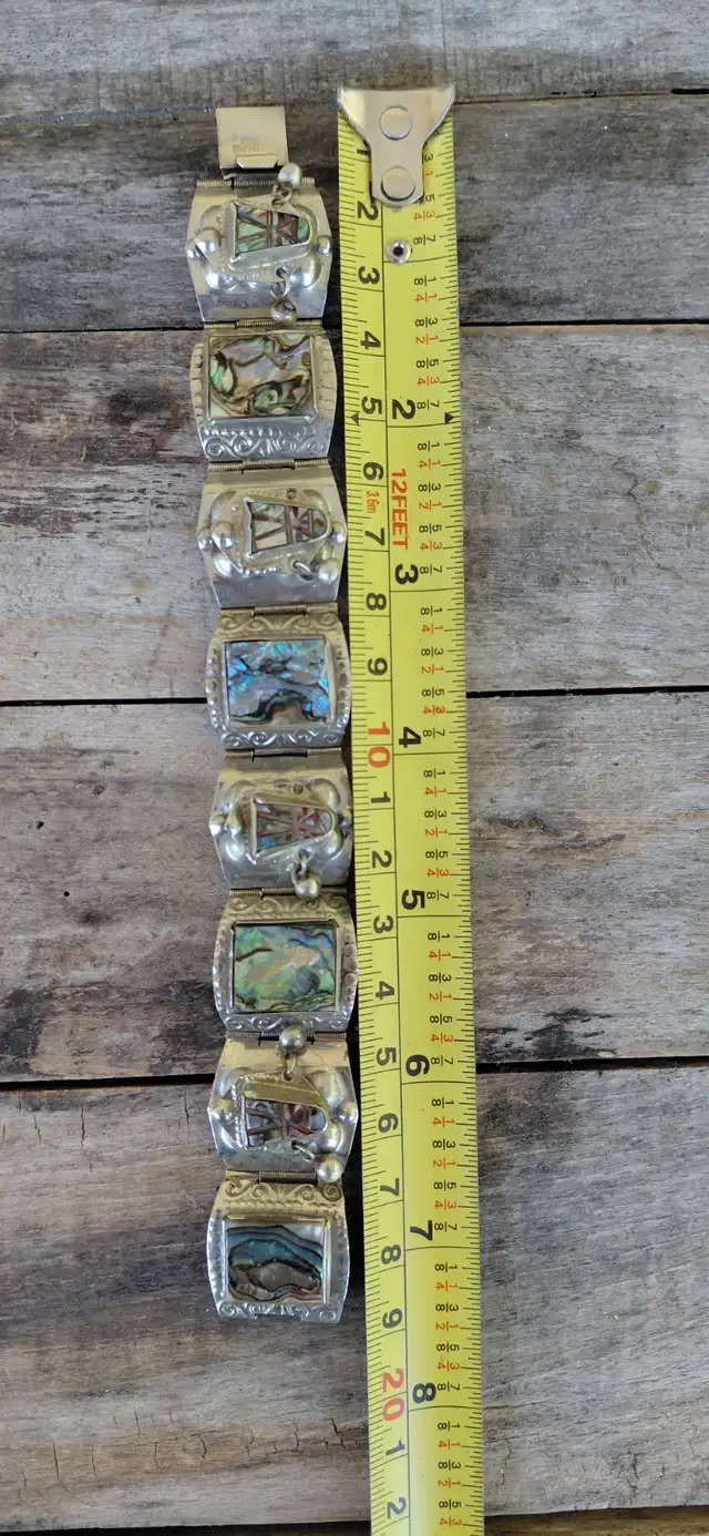 Vintage Abalone Panel Bracelet in Jewellery & Watches in Markham / York Region - Image 7