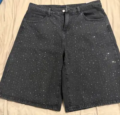rhinestone shorts, View more
