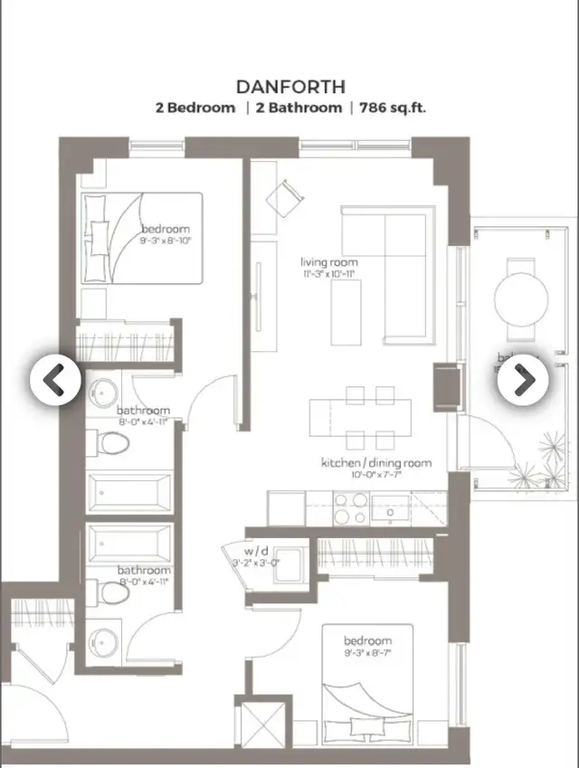 Sublet – 2 Bedroom Unfurnished Apartment at 300 McRae Avenue63735891410435120