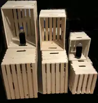 Boîte de bois - Caisse de bois - Wooden box - Storage box