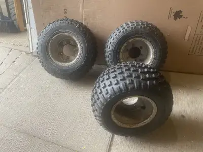 Yamaha 650 rim - FREE Honda ATC70 wheels - 2 - Duro 16x8-7 and one odd tire ( new ) - $75 Honda ATC...