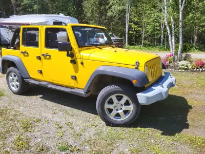 Jeep Wrangler Unlimited 2008 Moteur V6, transmission automatique, 4 roues motrices, seulement 152168...