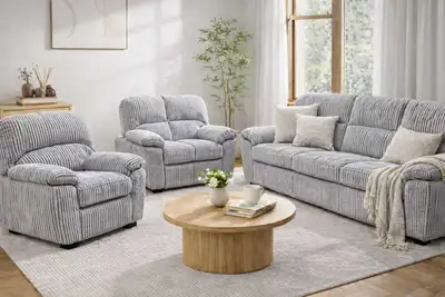 Corduroy Sofa Set Delivery Across Ottawa, View more