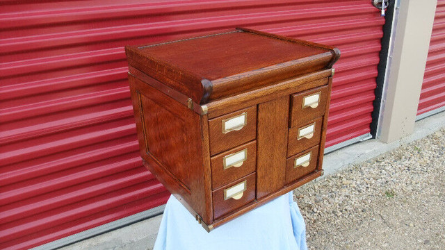 globe wernicke oak file cabinet sections in Arts & Collectibles in Red Deer