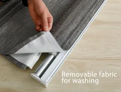 Ash Grey Roman Shades – Modern Light Filtering Window Treatment, View more