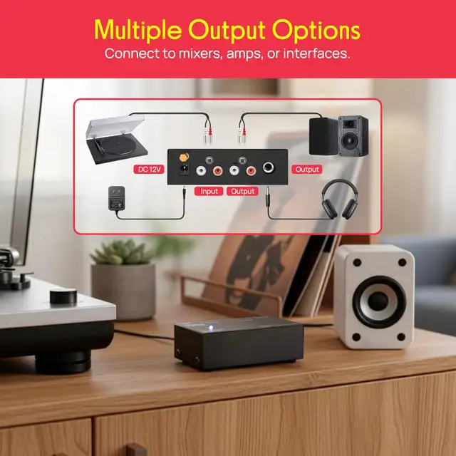Pyle Phono Turntable Preamp – Model PP555 in Stereo Systems & Home Theatre in City of Toronto - Image 3