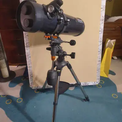 Selling a Celestron AstroMaster 130 telescope. It comes with two instruction manuals and 3 eye piece...