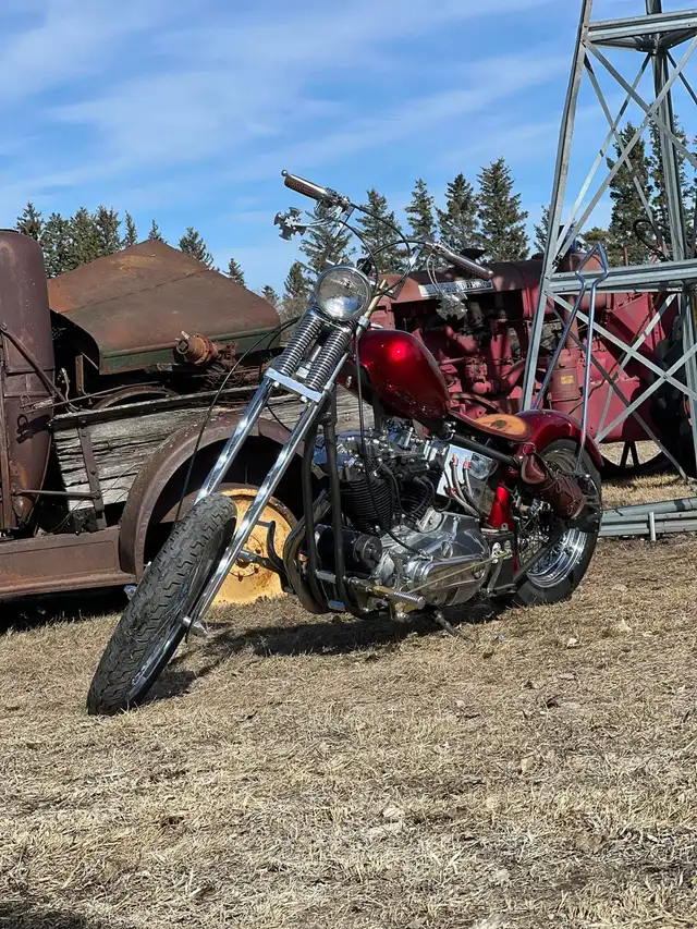 1976 ironhead chopper in Street, Cruisers & Choppers in Saskatoon - Image 4