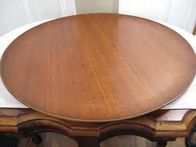 Vintage Mid Century 18 Inch Diameter Teak Tray, View more
