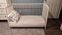 Baby Crib (Convertible) + Mattress