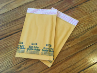 130pcs 4x8" #000 Eco-Lite Kraft Bubble Envelope Mailers