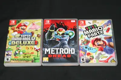 NINTENDO SWITCH NEW SUPER MARIO BROS U DELUXE, METROID DREAD, View more