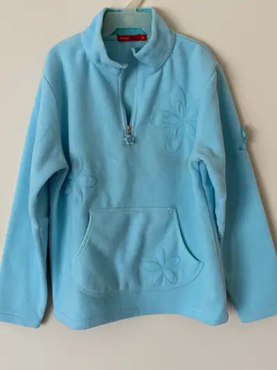 Girl's Light Blue Fleece Zip-up, View more