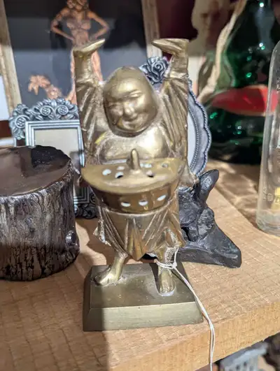 Solid Brass Buddha Incense Burner, View more
