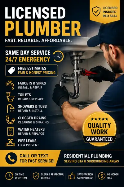 Licensed Plumber Oakville | Same Day Service | Free Estimates, View more