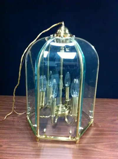 Hall - Ceiling Lamp - 17"H x 13"W (Solid Brass) $200, View more