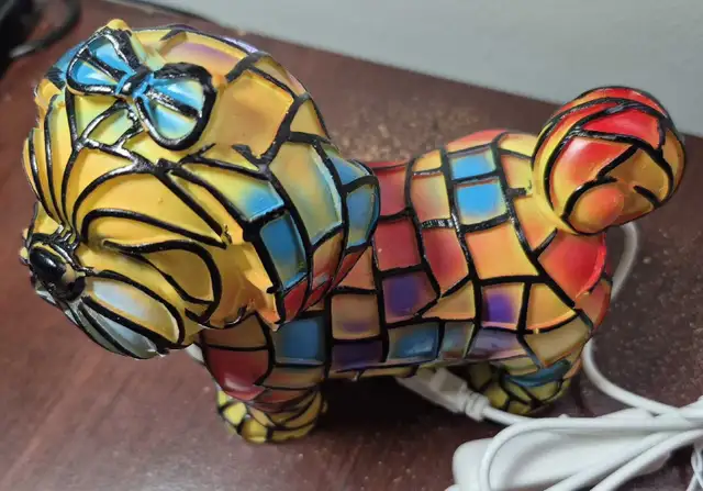 Colourful LED Light Stained Resin Small Dog USB Lamp Art in Indoor Lighting & Fans in Mississauga / Peel Region - Image 5