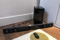 Soundbar and subwoofer