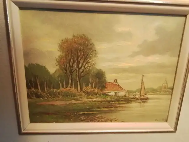  Antique Paul B Oil Painting in Arts & Collectibles in City of Toronto - Image 3