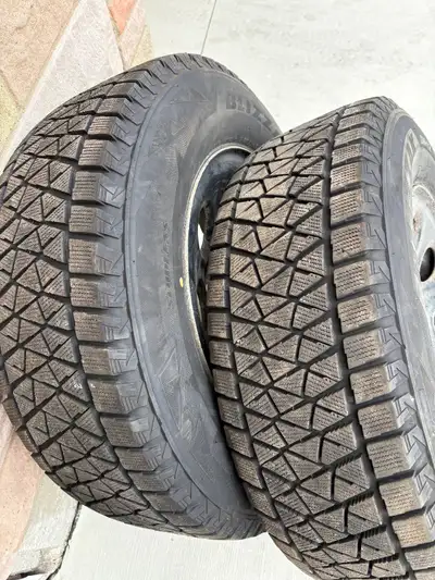 Tires used one season on a GMC Sierra 1500.