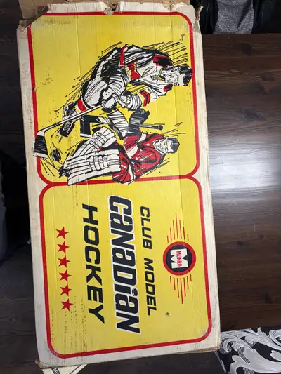 This item is a vintage Munro Club Model Canadian Hockey tabletop game. Manufactured by the Canadian...