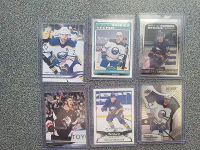 6 cartes de Buffalo Sabres Mattias Samuelsson varied cards, View more