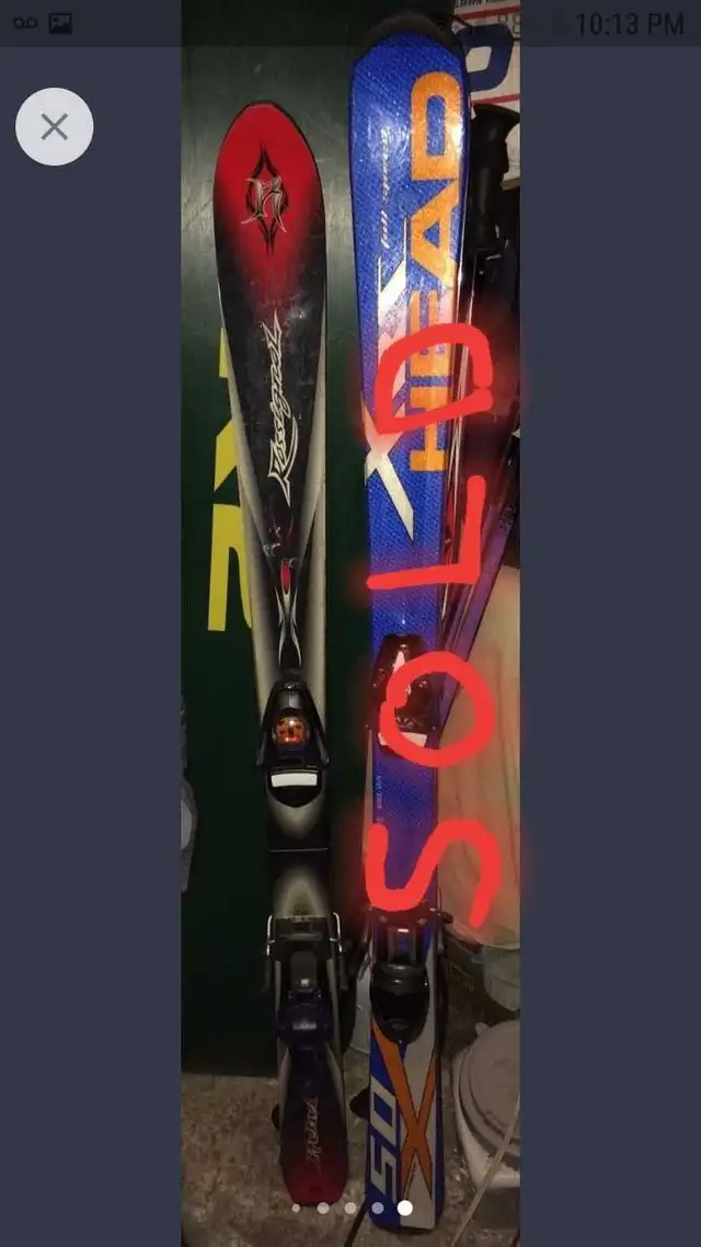 Downhill skis, pole, boots, goggles in Ski in Kingston - Image 4