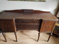 Antique buffet side table