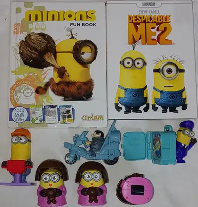 Minions Fun Book & Despicable ME2 DVD & 6 Toys Figures, View more