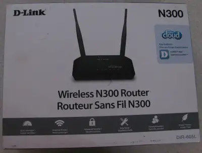 D-Link N300 DIR-605L Router, View more