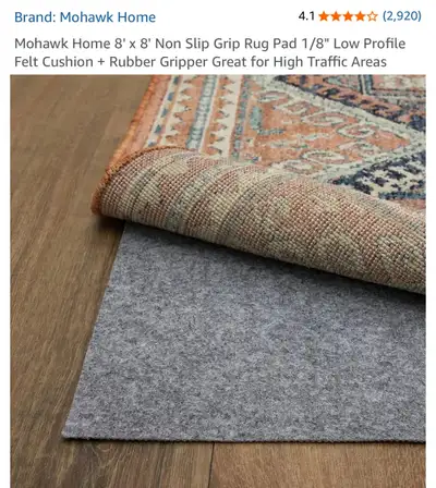 8ft Round Non Slip Carpet Grip Rug Pad, View more