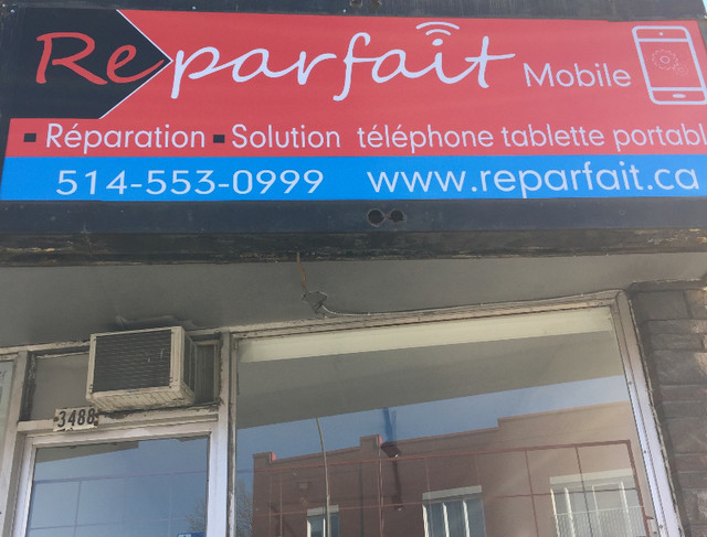réparer vitre brisé remplacer écran tactile lcd bouton batterie dans Services pour cellulaires  à Ville de Montréal