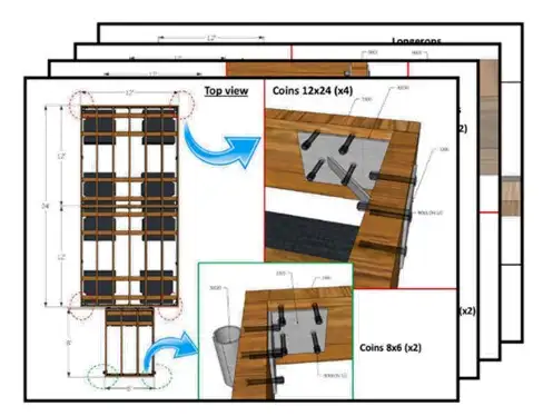DIY - Ensemble de quais 4'x16' SF-HD et 12'x16' F-HD - Thruflow in Patio & Garden Furniture in Granby - Image 8