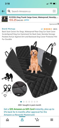 Pet seat covers for front and rear vehicle 