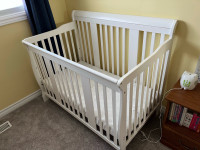 4 in 1 white baby crib