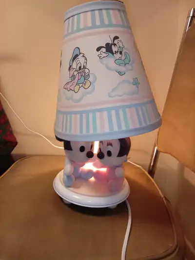 Disney Mickey and Minnie Mouse 1980s lamp, View more