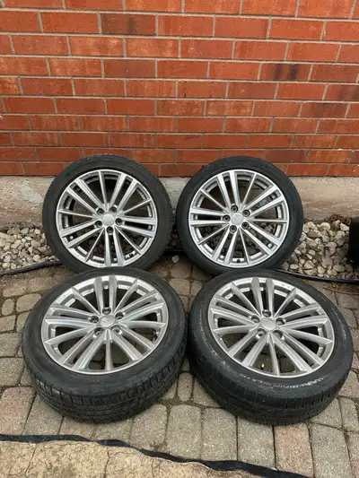 Selling a Set of OEM 17” Subaru Impreza Rims on Michelin All Season Tires. Tire have low/ok tread le...