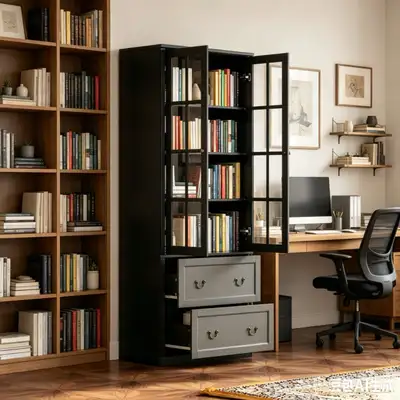 Black Display Cabinet, View more